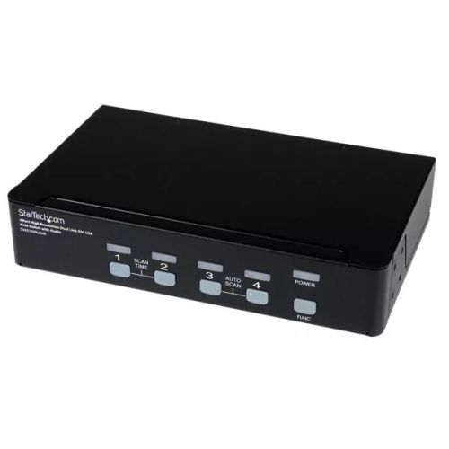 Vente StarTech.com Commutateur KVM 4 Ports DVI USB, Montage en Rack et Audio - Switch KVM - 2560x1600 au meilleur prix