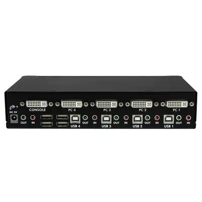 Commutateur KVM 4 Ports DVI USB, Montage en Rack et Audio - Switch KVM - 2560x1600 - StarTech - Switchs et Hubs - visuel 3