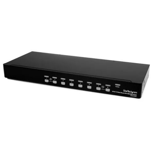 Revendeur officiel Switchs et Hubs StarTech.com Commutateur KVM USB DVI 8 ports à montage en rack 1U