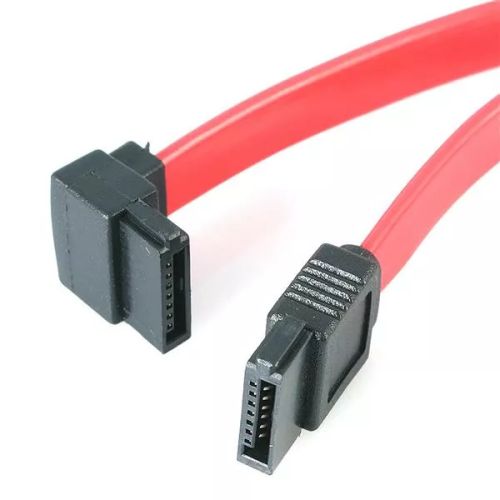 Revendeur officiel Câble pour Stockage StarTech.com Câble Serial ATA (SATA) vers SATA à angle gauche 30 cm