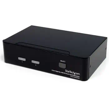 Commutateur KVM 2 Ports DVI, USB et Audio - Switch KVM DVI Dual Link - 2560x1600 garantie