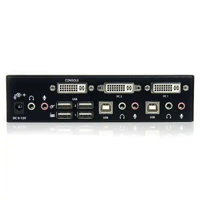 Commutateur KVM 2 Ports DVI, USB et Audio - Switch KVM DVI Dual Link - 2560x1600 - StarTech - Switchs et Hubs - visuel 3