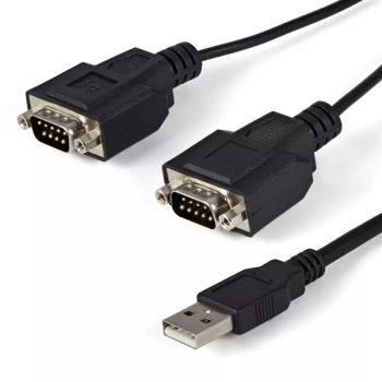 Revendeur officiel Câble USB StarTech.com Câble adaptateur FTDI USB vers série RS232 2 ports avec mémorisation du port de communication