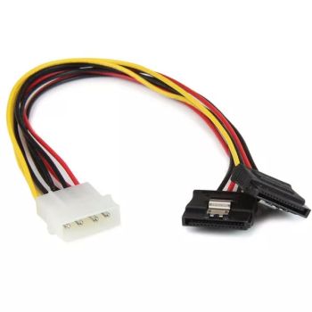 Achat StarTech.com Câble adaptateur d'alimentation interne LP4 (4 broches) - Mâle vers 2x SATA femelle - 30 cm au meilleur prix