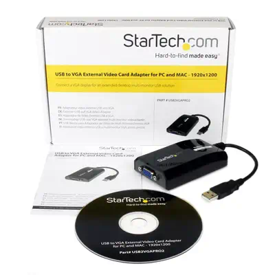 StarTech Adaptateur USB vers VGA - 1920x1200 - Carte - Câble pour Affichage - visuel 4