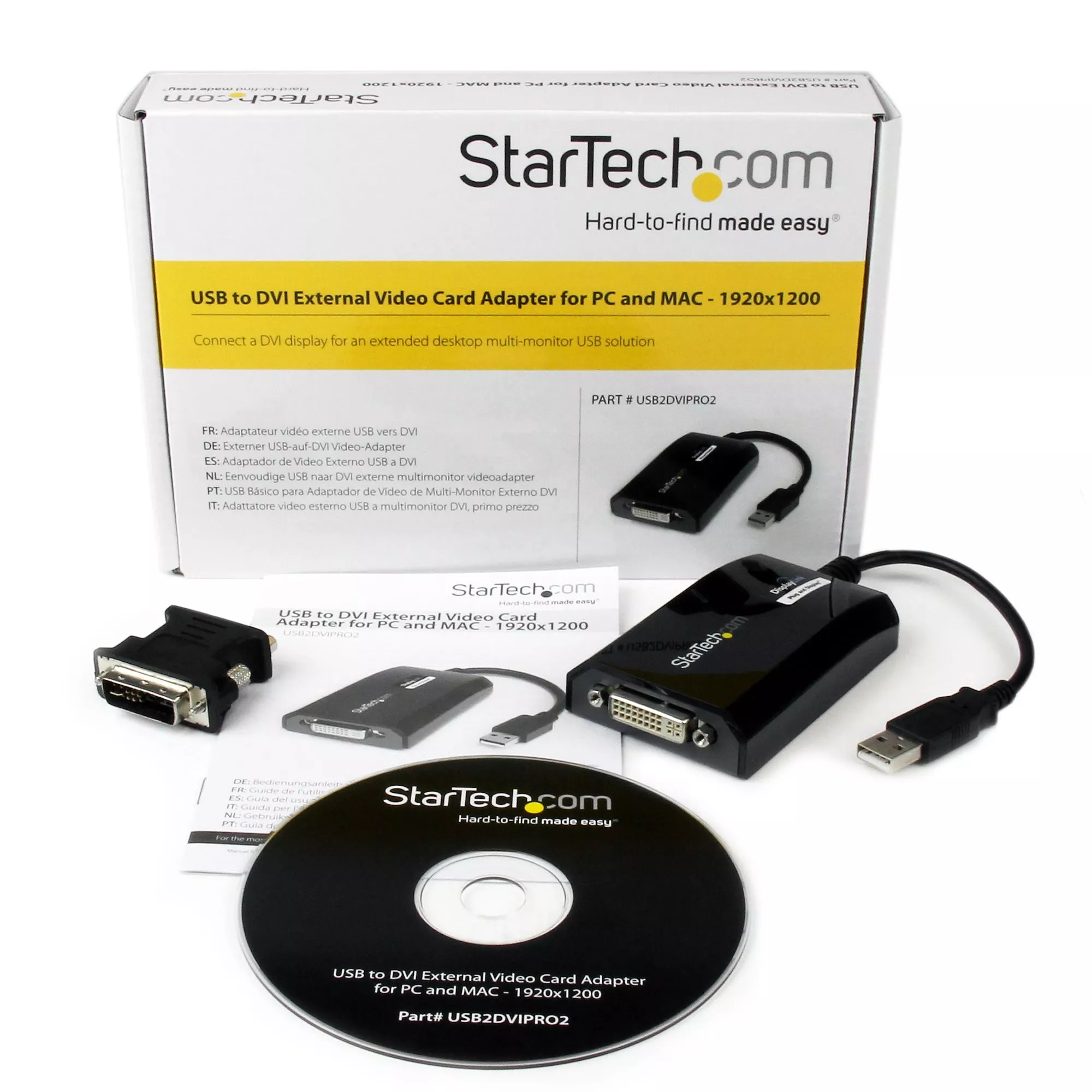 Vente StarTech.com Adaptateur USB vers DVI - 1920x1200 - StarTech.com au meilleur prix - visuel 8
