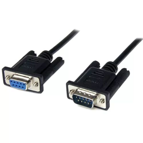 Vente StarTech.com Câble Null Modem Croisé Série RS232 DB9  1 m - Noir au meilleur prix