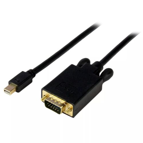 Vente Câble pour Affichage StarTech.com Adaptateur Mini DisplayPort vers VGA - Câble Display Port Mâle VGA Mâle 1920x1200 - Noir 1,8m
