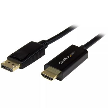 Achat StarTech.com Câble DisplayPort vers HDMI 2m - 4K 30Hz - Adaptateur DP vers HDMI - Convertisseur pour Moniteur DP 1.2 à HDMI - Connecteur DP à Verrouillage - Cordon Passif DP vers HDMI sur hello RSE