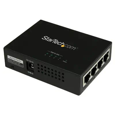Injecteur PoE+ à 4 ports Gigabit - Midspan Power over Ethernet - 802.3at/af - StarTech - Switchs et Hubs - visuel 5