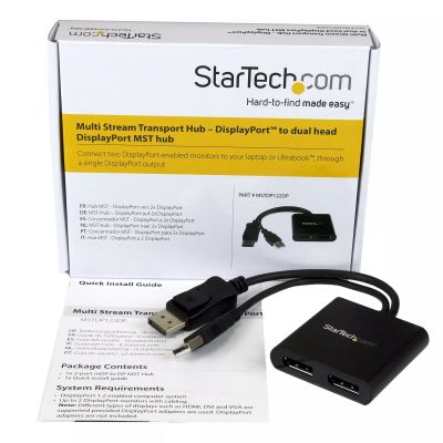 Achat StarTech.com Répartiteur DisplayPort 1.2 à Deux Moniteurs, Adaptateur sur hello RSE - visuel 9
