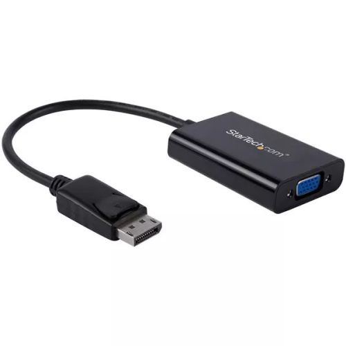 Vente Câble pour Affichage StarTech.com Adaptateur vidéo DisplayPort vers VGA avec audio - M/F - 1920x1200 / 1080p - Noir