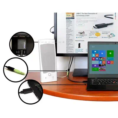 StarTech Câble adaptateur DisplayPort vers VGA de 2 m avec - Câble pour Affichage - visuel 4