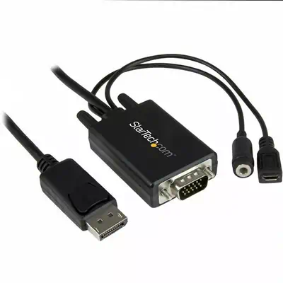 Vente Câble pour Affichage StarTech.com Câble adaptateur DisplayPort vers VGA de 2 m sur hello RSE