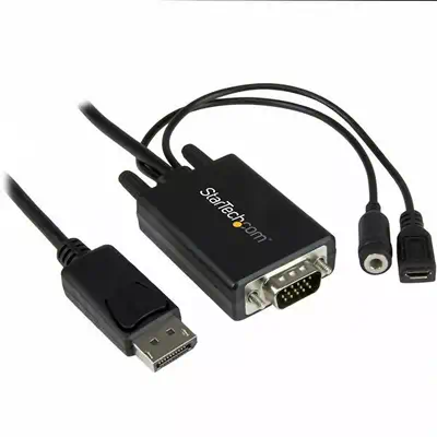 StarTech Câble adaptateur DisplayPort vers VGA de 2 m avec - Câble pour Affichage - visuel 1