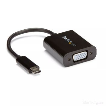 Achat StarTech.com Adaptateur vidéo USB-C vers VGA - M/F - 1920x1200 / 1080p - Noir - 0065030862608