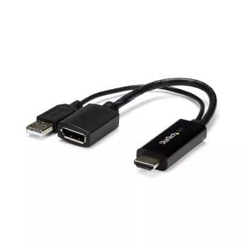 Achat StarTech.com Adaptateur HDMI vers DisplayPort 4K alimenté par USB au meilleur prix