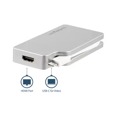 StarTech Adaptateur Multiport USB-C avec HDMI/VGA/Mini - Câble HDMI - visuel 4