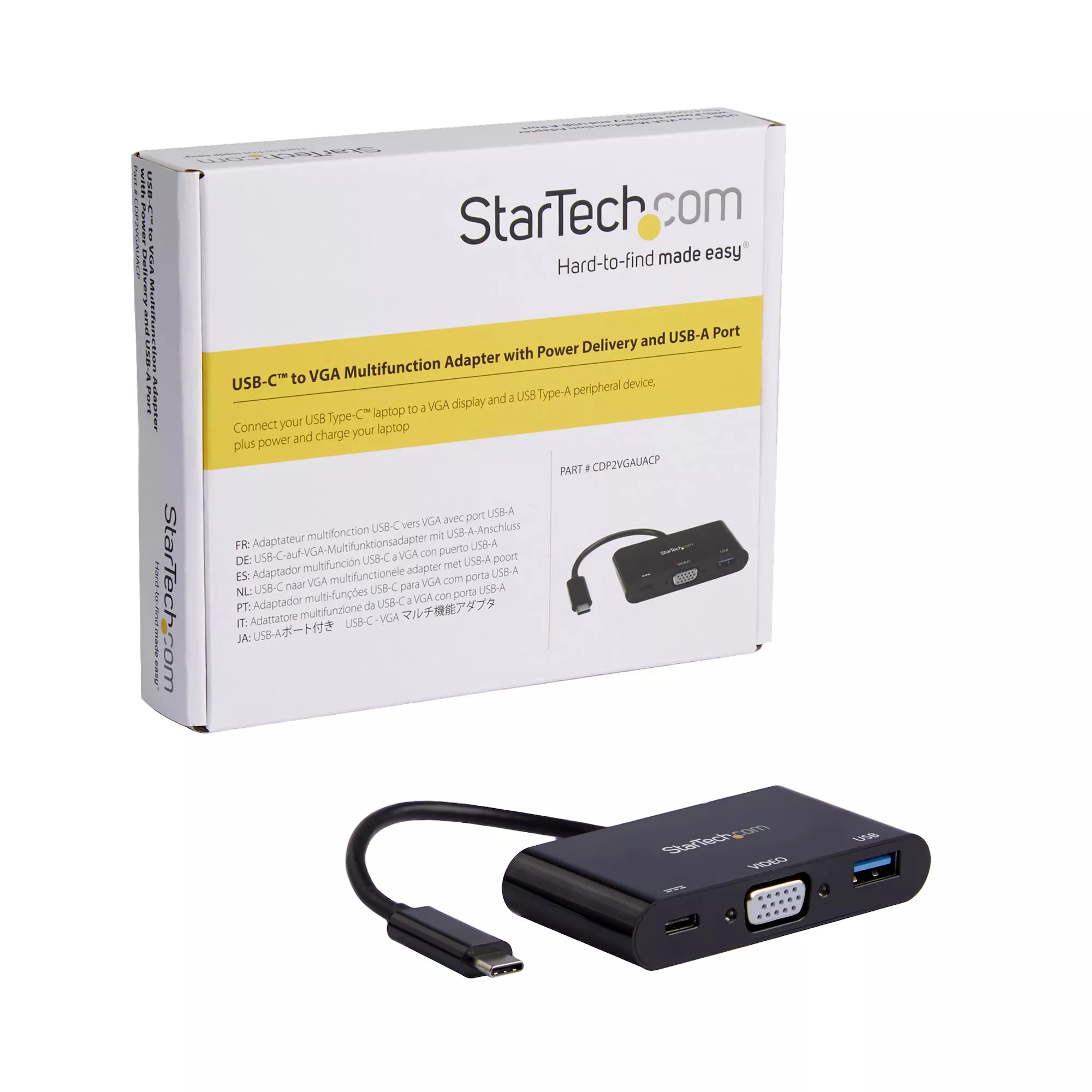 Achat StarTech.com Adaptateur multifonction USB-C vers VGA avec sur hello RSE - visuel 5