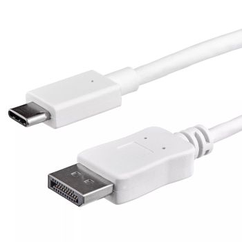 Vente Câble pour Affichage StarTech.com Câble adaptateur USB C vers DisplayPort de 1 m - 4K 60 Hz - Blanc sur hello RSE