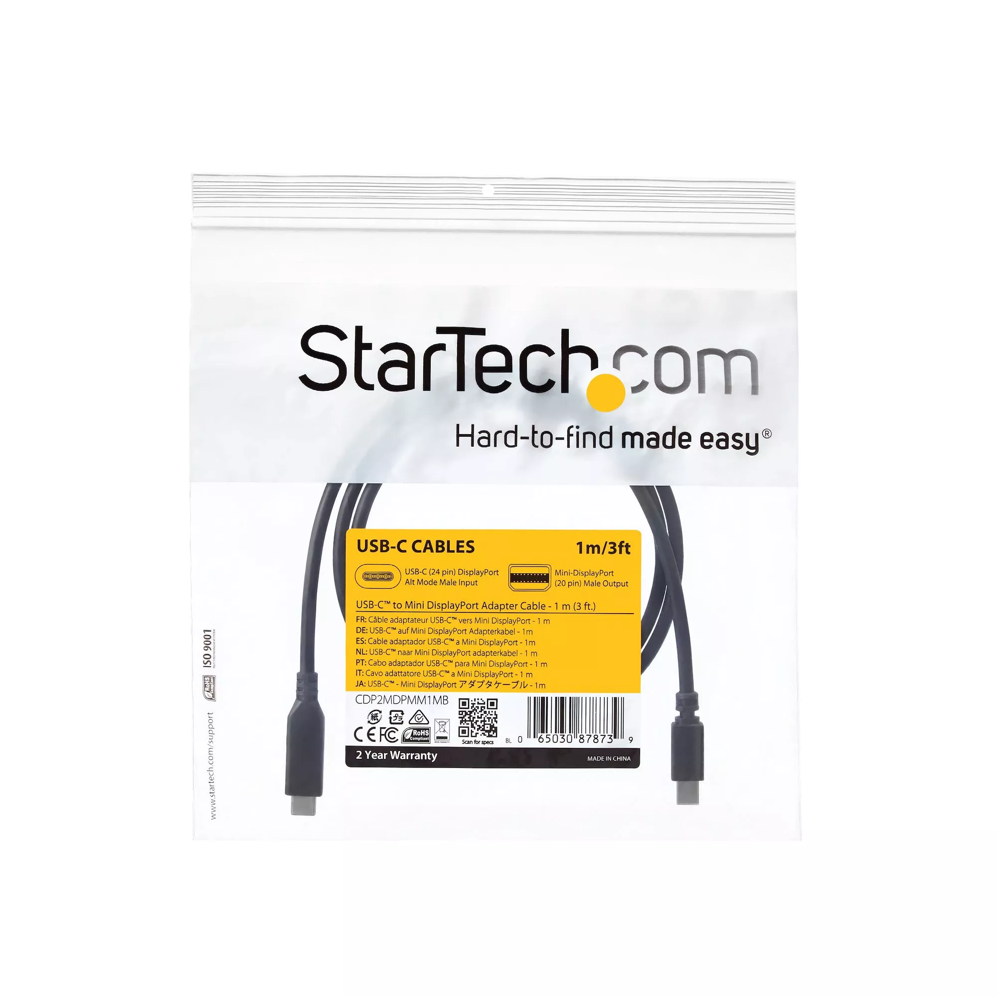 Vente StarTech.com Câble adaptateur USB-C vers Mini DisplayPort StarTech.com au meilleur prix - visuel 6