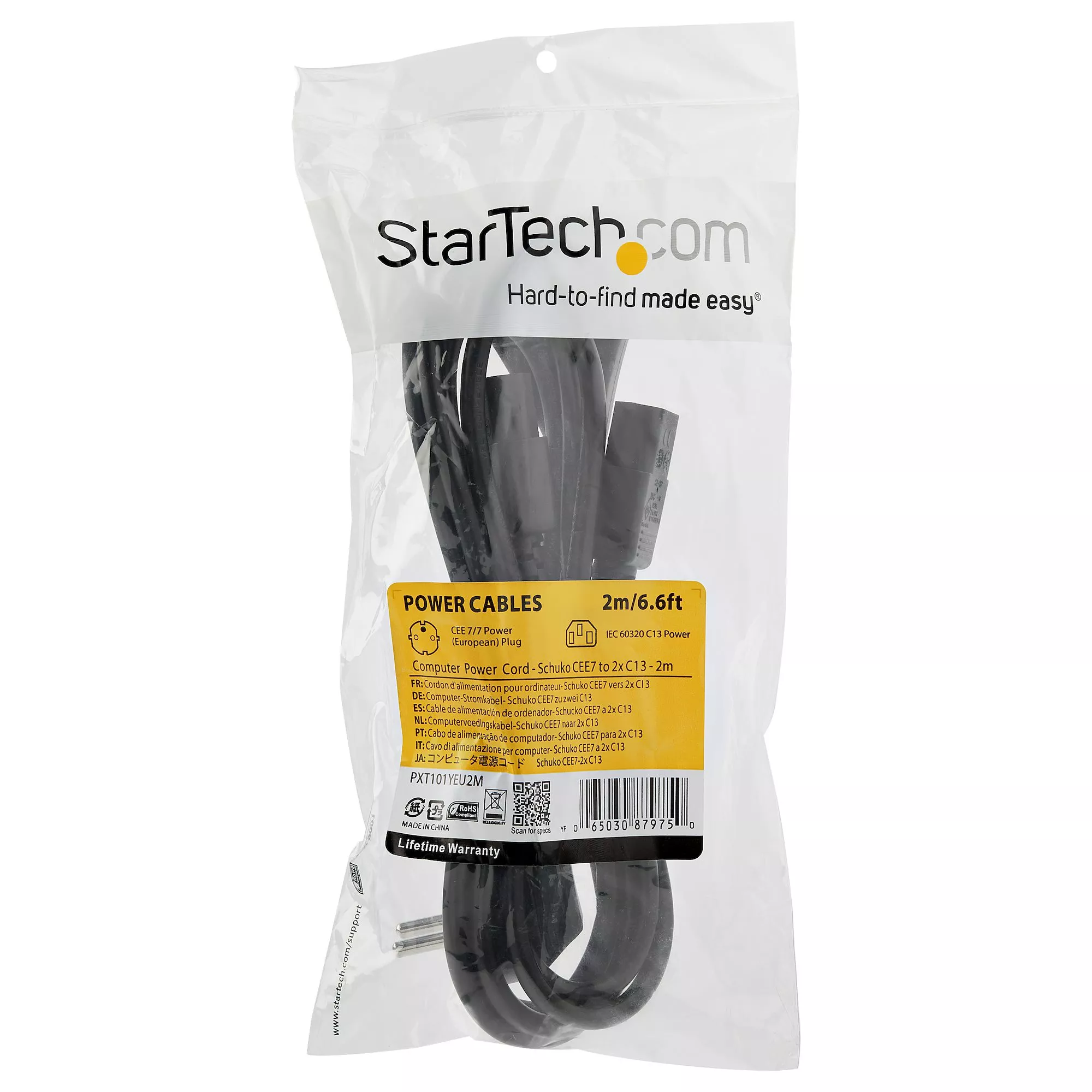 Vente StarTech.com Câble d'alimentation PC - Cordon secteur en StarTech.com au meilleur prix - visuel 6
