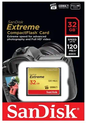 SanDisk 32GB Extreme 32 Go CompactFlash - Sandisk - Carte Mémoire - visuel 2
