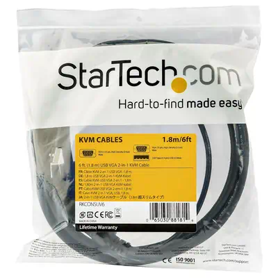 Câble pour switch KVM USB VGA de 1,8 m pour consoles StarTech.com - Switchs et Hubs - visuel 5