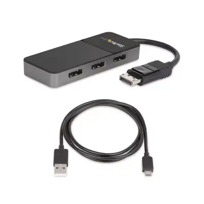 StarTech Répartiteur DisplayPort 1.4 à 3 ports, Adaptateur - Câbles d'alimentation - visuel 7