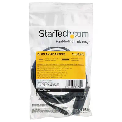 Achat StarTech.com Câble USB Type-C vers DisplayPort 1.4 sur hello RSE - visuel 5