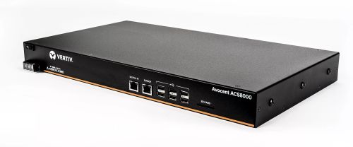 Revendeur officiel Switchs et Hubs Vertiv Avocent Serveur de console ACS8000 8 ports avec simple alimentation CC