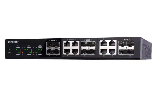 QNAP QSW-1208-8C commutateur réseau Non-géré Noir - Switchs et Hubs - visuel 5
