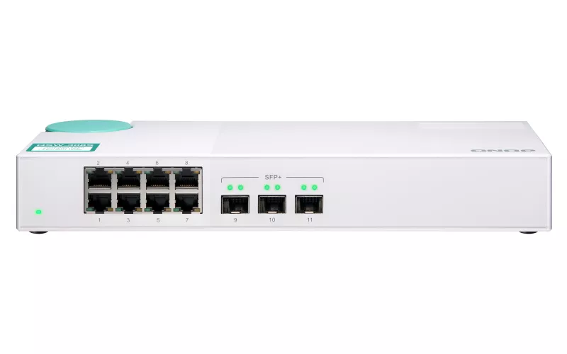Vente Switchs et Hubs QNAP QSW-308S Eight 1GbE NBASE-T Ports Three 10GbE sur hello RSE