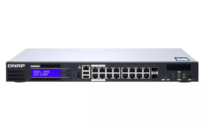 Vente QNAP QGD-1600P-8G QGD-1600P 16x 1GbE PoE ports with au meilleur prix