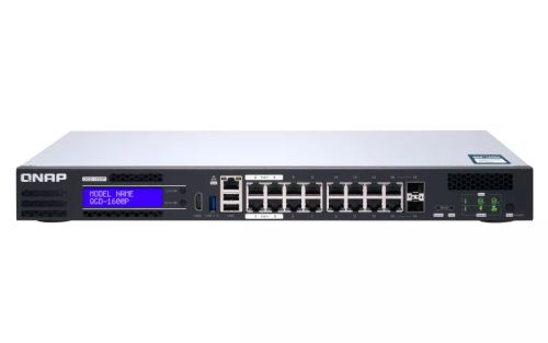 Revendeur officiel QNAP QGD-1600P-8G QGD-1600P 16x 1GbE PoE ports with