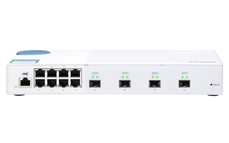Vente Switchs et Hubs QNAP QSW-M408S 8 port 1Gbps 4 port 10GbE SFP+ Web sur hello RSE