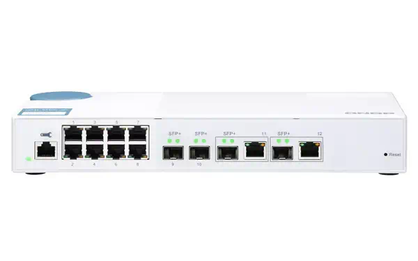 QNAP QSW-M408-2C commutateur réseau Géré L2 10G Ethernet (100/1000/10000) Blanc - Switchs et Hubs - visuel 1