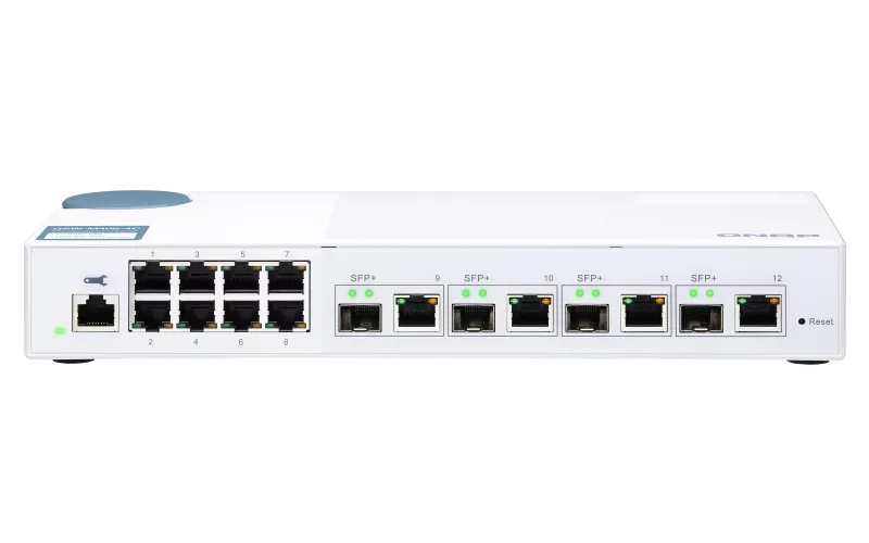 Vente Switchs et Hubs QNAP QSW-M408-4C 8 port 1Gbps 4 port 10G SFP+/ NBASE sur hello RSE