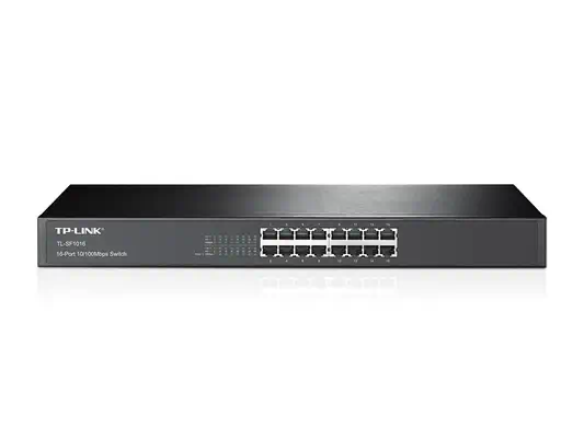 TP-Link TL-SF1016 commutateur réseau Non-géré Fast Ethernet (10/100) 1U Noir - Switchs et Hubs - visuel 1