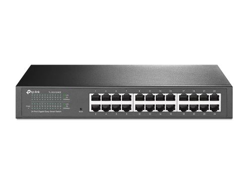 Vente Switchs et Hubs TP-LINK 24-Port Gigabit Easy Smart Switc 24 10/100/1000Mbps RJ45