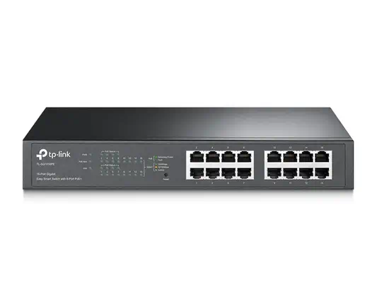 TP-Link TL-SG1016PE Géré L2 Gigabit Ethernet (10/100/1000) Connexion Ethernet, supportant l'alimenta - Switchs et Hubs - visuel 1