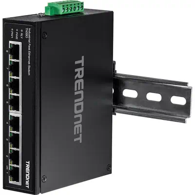 Trendnet TI-E80 commutateur réseau Non-géré Fast Ethernet (10/100) Noir - Switchs et Hubs - visuel 4