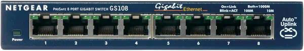 NETGEAR GS108GE commutateur réseau Non-géré Gigabit Ethernet (10/100/1000) Bleu - Netgear - Switchs et Hubs - visuel 1