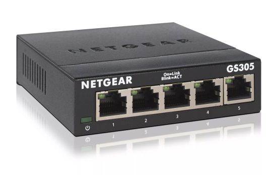 Vente Switchs et Hubs NETGEAR 5-port Gigabit Ethernet Unmanaged Switch GS305 sur hello RSE