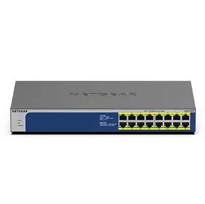 NETGEAR GS516PP Non-géré Gigabit Ethernet (10/100/1000) Connexion Ethernet, supportant l'alimentatio - Netgear - Switchs et Hubs - visuel 1