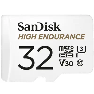 SanDisk High Endurance 32 Go MicroSDHC UHS-I Classe 10 - Sandisk - Carte Mémoire - visuel 1