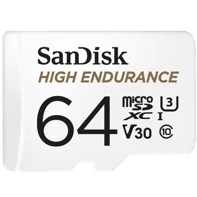 SanDisk High Endurance 64 Go MicroSDXC UHS-I Classe 10 - Sandisk - Carte Mémoire - visuel 1