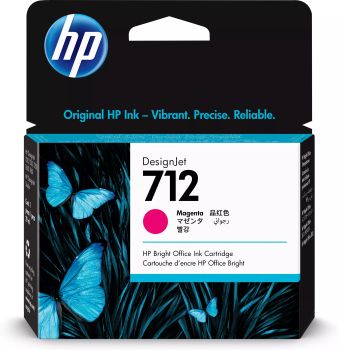 Revendeur officiel Cartouches d'encre HP 712 29-ml Magenta DesignJet Ink Cartridge