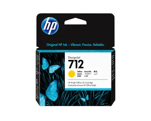 Cartouche d'encre DesignJet HP 712, jaune, 29 ml - Cartouches d'encre - visuel 1