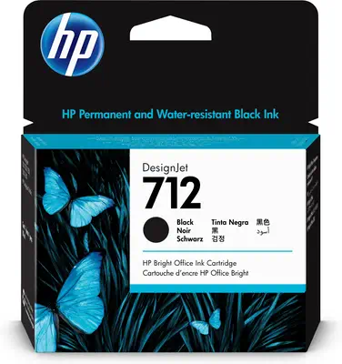 Cartouche d'encre DesignJet HP 712, noir, 80 ml - Cartouches d'encre - visuel 2